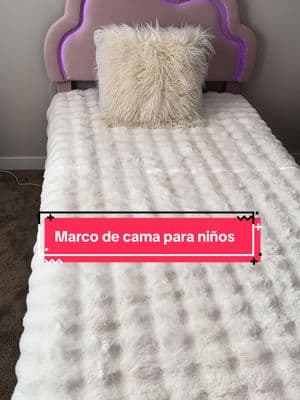 Marco de cama para niños con Luz  (no incluye el colchón). #habitaciones #decoracion #hogar 