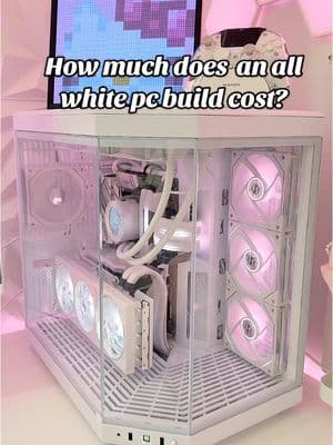 Replying to @privv...giannis the cost of my all white pc build. You could definitely build one for cheaper but I was focused on aesthetics AND performance. I used pcpartpicker to help me choose the components! #pcbuild #whitepc #whitepcsetup #hyte #hytey70 #pcsetup #pcgamer #pcgaming #pctips #GamingSetup #gamingpc #desksetup 