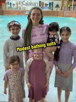 We dress modestly even when we go swimming #swimming #modest #modestfashion #bathingsuit #family