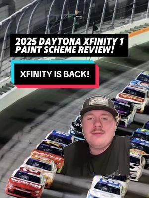 The Xfinity Series is back for its final season with tons of new faces in new places. Which paint scheme is your favorite? Do you agree with me? #nascar #xfinityseries #fyp #funny #paintscheme #review #preview #haha #roast #daytonainternationalspeedway #justinallgaier #ssgreenlight #drivendrivensunglasses 