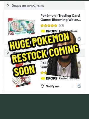 We Are Getting A Huge #Pokemon Cards Restock At A Couple Big Retailers #pokemoncards #pokemontcg #pokemonscarletviolet #pokemoncommunity #tcg #pokemontiktok #pokemonnews #mew #pokemonfan #pokemoncollection #pokenews #pokedread #bestbuy #gamestop #restock #greenscreen 