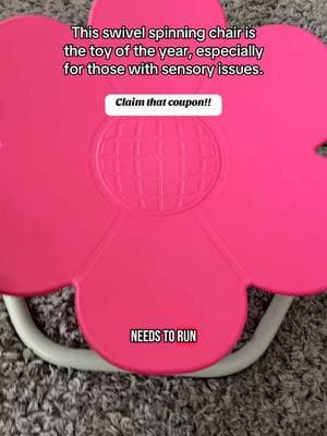 10/10 recommend, Its sturdy and the vibrant colors make it perfect for indoor and outdoor fun. Plus, it keeps the them entertained for hours. Add it to cart and Don’t forget to clip the coupon for extra savings!  #swivelchair #spinningchair #sensorychair #sensorytoy #sensoryseeking #spinningactivitytoy 