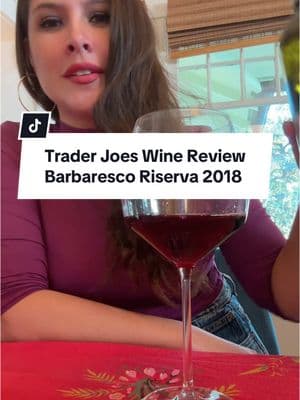 Back again with another Trader Joe’s Wine review ( it’s been a while 🥲). Some additional facts : Barbaresco Riservas must be aged a minimum of almost 4 years with at least 9 months of that time spent in oak. Since this is a 6 year old wine is has developed more earthy aromas hence the forest flood. NGL this drinks like a $45 dollar wine!  #traderjoeswinereview #italianwine #redwinelover #traderjoeswine #traderjoes #traderjoesmusthaves #traderjoesfinds #barbaresco 