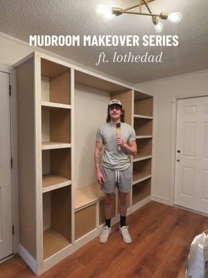 EVERYONE SAY HI LOGAN! 🤪please be nice and welcoming because this is his new home until further notice!! #homeimprovement #Home #mudroom #fun #DIY #diyproject #painting #satisfyingvideos #upgrade shoutout to @drewpow for being the camera man