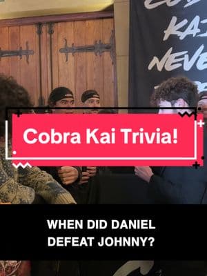 Who is ready for Cobra Kai?? These fans are!!  #cobrakai #cobrakaiseason6 #trivia #cobrakaipremiere #karatekid #trivia #games #fans #karate