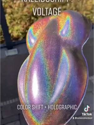 Still ✨obsessed✨ with these KaleidoShift pigments! Color shift chrome + holographic effect available in 5 different colorways Find them online and in store! Mix into clear mediums or Dust onto a tacky surface. Apply to a black surface for the most vivid effect! #solarcolordust #kaleidoshift #colorshift #colorshifting #holographic #holo #chromeshift #holoshift #pigments #resin #nailart #nailcolor #tumblers #tumblermaker #resinpigment 