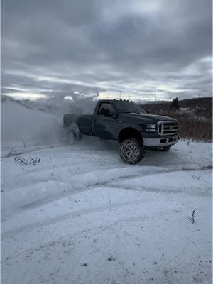 Small wheels just can’t perform like 22s #ford #diesel #fyp #6oh #powerstroke #trucktok #onepull #wide #lifted #cool 