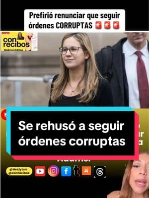 Fue nombrada por la administración de Trump y al darse cuenta del tipo de corrupción que tendrán en esa administración, decidió renunciar #nyc #ny #ericadams #trump #maga #maga2024 #trump2024 #politica #latinos #latina #moral #principios #corrupcion #corrupto #criminal #elonmusk #educateconheidytorr #informateconheidytorr #heidytorr #greenscreen 