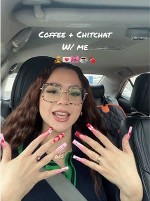 Trying the Chai next! 🧐😍 Amigas, what are yalls thoughts on the @Dutch Bros Coffee season drinks?? 💘 #chitchatwithme #dutchbroscoffee #seasonalcoffee #valentinescoffee #dutchmocha #valentinesnails 