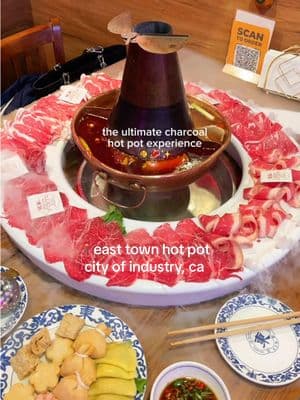 📍 east town hot pot ⋆ city of industry, ca it’s finally hot pot weather 🙂‍↕️ check out @easttownhotpot next time you’re craving soup & want to try something new :3 lots of yummy assortment to choose from and you order everything from your phone! plus, who doesn’t love a dry ice show?? if you like spice, then i recommend their house special butter spicy soup! 🔥 (fair warning - it’s not for the weak but if u can handle the heat then it try it out) they also have live music from 7-9pm every night & all you can drink beer on mondays 👀 (gotta go back for this lol) the neon signs & decor are really cool & it adds to the overall lively ambiance ✨ 🅿️ plaza has free parking lot!  💌 thank you for having us @easttownhotpot :3 ⟡˖ FEATURED ⟡˖  food 🥩 beef & lamb combo 🌶️ house special butter spicy soup base 🥥 coconut chicken soup base 💰 house special meatballs combo 🥬 vegetable platter 🍄‍🟫 enoki mushroom 🌈 organic rainbow noodles ——— ⋆ ⋆ ⋆ ⋆ ⋆ #lafoodie #lafood #sgveats #sgvfoodie #laeats #hotpot #easttownhotpot #charcoalhotpot hidden gem hot pot restaurant in city of industry, date night in la county, best hot pot in san gabriel valley, date restaurant in san gabriel valley