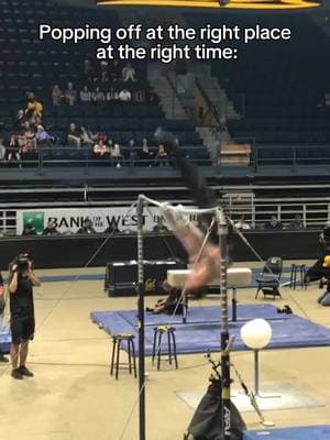 The videographer was so hype for the dismount 😤 #gymnast #gymnastics #sports #olympics #sport #d1 