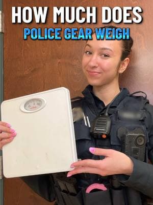 I get asked all the time how much my gear weighs! Well, here’s your answer! And to answer your follow up question, it doesn’t feel heavy anymore! You get used to it very quickly! #policeoftiktok #coptok #girlcop #firstresponders #policeofficersoftiktok #policetok #lawenforcement #policeofficer #copsoftiktok #femaleofficer #policeshift #lucychen #policeofficers #policegear #policevest #policeuniform #getdressedwithme #policeacademy #policeacademytraining #policeexplorer 