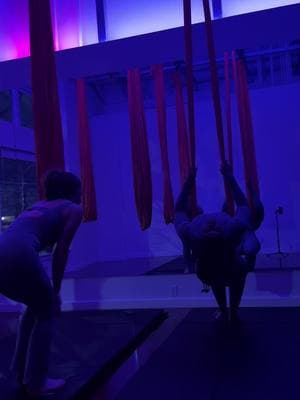 I had the pleasure of meeting the owner of #FunkFlowDallas @May🧚‍♀️🧡 for a private class! Her classes are selling out so secure your spot ASAP! She will have you floating like a fairy in no time! #gadedenisestar #LocsOfGade #fyp #aerialyoga #aerialhammock 