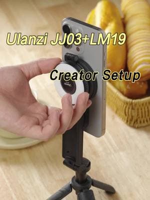 The ultimate creator setup for iPhone users! #ulanzi #ulanziJJ03 #phonetripod #phonestand #magneticlight #magsafeaccessories #contentcreator #mobilefilmmaking