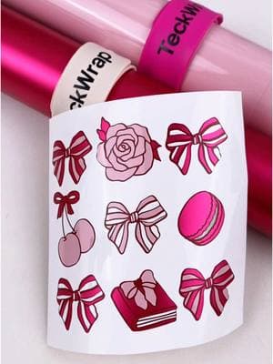 Pink elements Vinyl Decal Stickers🌸🎀🍒 Material 🎀TeckWrap 001G millennial pink 🎀Metallic Satin Chrome Rose Pink 🎀Dusty Matte Wine Red 🎀TeckWrap Matte Transfer Tape 🎀Mint Squeegee 🎀TeckWrap Weeding Pen Shop on teckwrapcraft.com > vinyl > Craft vinyl #teckwrapcraft #teckwrapvinyl #SmallBusiness #decalsticker #vinyldecal #decalsticker #decal #craft #DIY #craftvinyl #diyproject #fyp #fypシ