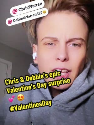 Replying to @bucklebunny_504 @Chris Warren  & @Debbie Warren327😆 epic Valentine’s Day surprise 💕 Who knew love could be this sweet? 😍 #ValentinesDay2025 #LoveGoals #CoupleGoals #RomanticSurprise #HeartfeltMoments #ViralLove #RelationshipGoals #CoupleVibes #TikTokCouple #SweetSurprise 