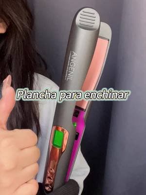 Me encanto!!! #plancha #planchasdecabello #enchinador #cabello #chinos #cabellolargo #cabellosaludable #TikTokShop #newyearnewaura 