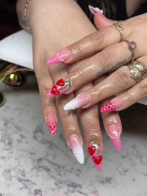 Valentine’s Nails 💘🍒#creatorsearchinsights #nailtech #aznails #phoenixnails #aznailtech #fyp #nailsoftiktok 