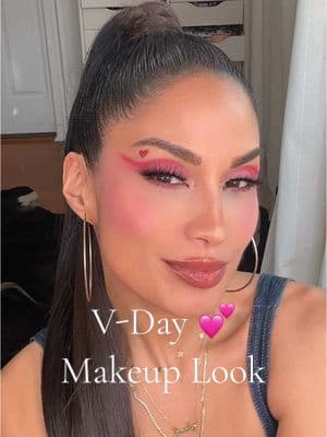 Valentines Day Makeup Look ❤️  #valentinesdaymakeuplook #valentinesdaylook #valentinesdaymakeupideas #valentinesdaymakeupinspo 