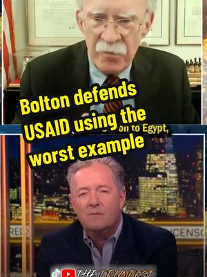 Bolton defends USAID using the worst example 😂 #johnbolton #Trump #explore #DOGE #elonmusk #Elon # 