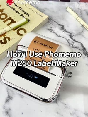 How I Use My Phomemo M250 Label Maker✨👇🏻 1️⃣Print to-do lists  2️⃣Print stickers  3️⃣Organize foods Check the 🔗 in my bio and get yours! #phomemo #label #labeling #stickers #labelprinter #labelmaker #stickerprinter #homeimprovement #homeorganization #organizewithme #printer #LifeHack #Lifestyle 