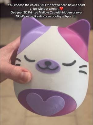 3D Printed Mallow Cat! An absolute must! #squishmallows #squishmallowsquad #3DPrinted #catlover #valentinesdaygift #catsoftiktok #squishmallow #kittycat 