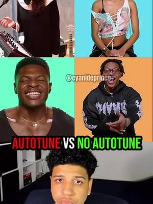 Autotune vs No Autotune ✅ #autotunevsnoautotune #autotune #noautotune #music #cyanideprince