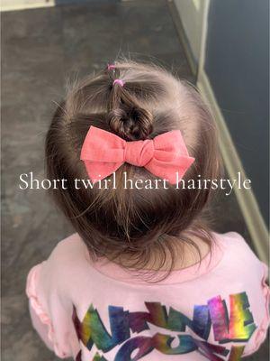 She wanted to be like sissy today so we have to improvise! Turned out so cute though😊 #hairinspo #fyp#toddlerhair#valentineshair#kidshairstyles#girlhairstyle#lovehairstyle#hearthair#2yearoldhairstyle