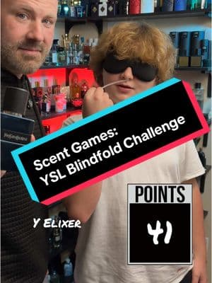 Scent Games: YSL Blindfold Challenge #fragrancetiktok #blindfoldedchallenge #mensfragrance #yslbeauty #fatherson #scentgames 