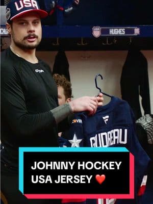 Johnny Hockey is there every step of the way 💙 #JohnnyGaudreau #JohnnyHockey #4Nations #4NationsFaceOff #NHL #hockey #USA 