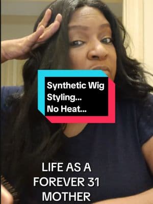 Just a friendly synthetic wig tip... #wigmaintenance #beautyonabudget #griefjourney #lovedoesnotleavebruises #lipstickdialogues 