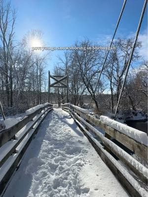 pov: you go snowshoeing in Sheboygan Fresh snow, crisp air, and endless winter vibes! Whether you're trekking along the lakefront or exploring wooded trails, snowshoeing is the perfect way to enjoy Sheboygan in the winter. Don’t have snowshoes? No worries—ExperiRents has rentals so you can hit the trails without the hassle! 👣✨ Where’s your favorite spot to snowshoe around here? ⛄👇  #sheboygan #wisconsin #snowshoe #winterhiking #snow 