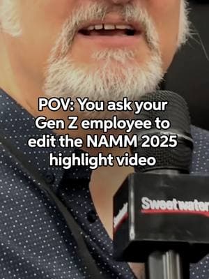 We told them they nailed it! ✍️🔥 @thenammshow #sweetwater #NAMM #NAMMShow #musicgear #musician #genz #fyp