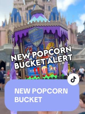 A NEW popcorn bucket has arrived!! 😍🍿🎠✨ You can find the Prince Charming Regal Carrousel popcorn bucket at the Main Street Popcorn Cart near Tomorrowland! 💫 What do YOU think of the new popcorn bucket? ⬇️ #waltdisneyworld #disney #disneytiktok #disneyfood #disneyfoodie #disneynews #disneyupdates #disneyvacation 