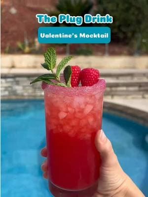 Happy Valentine’s Day PlugFam❤️! Enjoy our delicious Raspberry Sweettart 😍  #ValentinesDay #Mocktail #ValentineDrinks #HealthyDrinks #DayofLove 