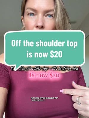 The off the shoulder top with built-in bra is now only $20! These tops are buttery soft and very high quality. The padding is fully customizable too! @Klassy Network #offtheshouldertop #builtinbra #offtheshoulder #klassynetwork #customizable #springtops #fashioninspo #over50fashion #styleover50 #over50women #truegreta 