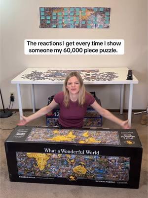 😂 Never gets old. #worldslargestpuzzle #fyp #jigsawpuzzles #puzzlechallenge 