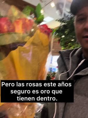 Señores las rosas este año de San Valentín será oro que tienen dentro. Pero ni cupido la alcanza. #cupido #sanvalentin  #flores #rosas 