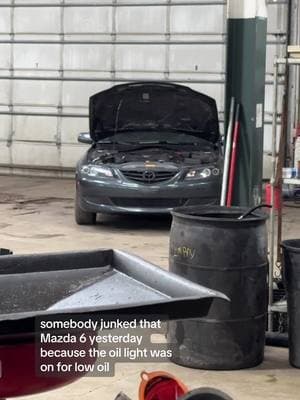 Mazda 6, I had hopes of saving this one, but in the end, its still junk. #mazda6 #mazda #transmissionproblems #oilchange #autorecycling #junkyard #autopartscity 