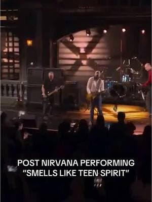 You're not ready for this. No, really, you're not. Post Malone performed "Smells Like Teen Spirit" with the surviving members of Nirvana on tonight's #SNL50 special 🔥🔥🔥 (📹 via@Peacockk, x/latenightercom) #nirvanaa#postmalonee#snll#omgg