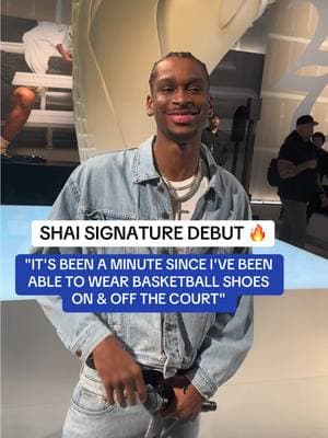 SHAI signature debut 🔥 “ I dreamt of this my whole life “.. he also talks about wearing the shoes on & off the court #shai #sneakers #kicks 