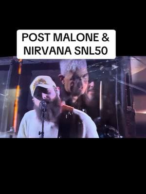 Post Malone & Nirvana rocking at SNL50 #snl50 #snl #saturdaynightlive #rock #postmalone #nirvana 