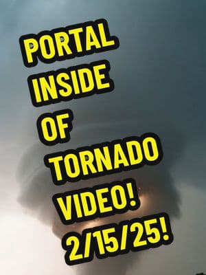 PORTAL INSIDE OF TORNADO!!?? 2/15/2025 KNOXVILLE TENNESSEE!!! THOUGHTS? #portal #ufo #tornado #fyp #foryoupage #scary #2025 #viralvideo #trending 