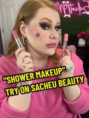 “SHOWER MAKEUP” TRY ON @SACHEU Beauty US #SACHEUBEAUTY #cheekstayn #cooltonemakeup #liplinerstayn #palegirlapproved #makeuplover #makeupobsessed #blushcombo #blush #liquidmakeup 