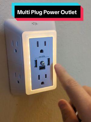 10 in 1 Power Outlet with an automatic night light?! 🤯 These do it all! #10in1poweroutlet #usboutlet #smartoutlet #multiplugoutlet #surgeprotectoroutlet 