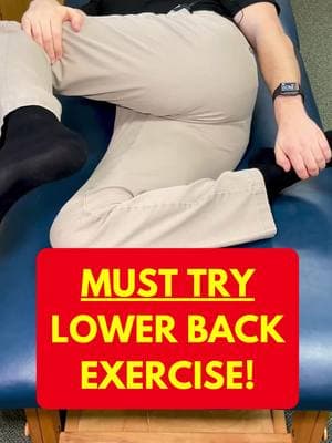 The MUST TRY Lower Back Pain Fix 🔥 #backpain #backstretch #painfree 