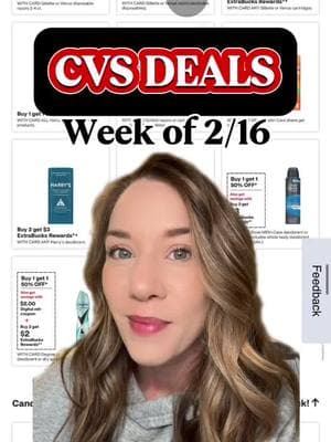 Let’s talk deals!! @CVS Pharmacy deals available the week of 2/16-22! #cvs #cvsdeals #cvscouponing #cvspartner #AD #couponing #couponer #couponingdealsthisweek #livycoupons #fyp #foryoupagе #foryou #coupons #couponcommunity #howtocoupon #couponingforbeginners #couponing101 #savings #savingmoney 