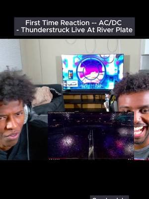 First Time Reaction -- AC/DC - Thunderstruck Live At River Plate #ACDC #Thunderstruck #music #reaction #tiktokreaction #musicreaction #fyp