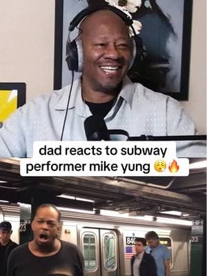 Dad reacts to subway performer Mike Yung 😮‍💨🔥 #bridingthegap #dadsoftiktok #dadreacts #mikeyung #subwayperformer #hiddentalent 