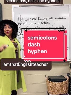 This short but lively lesson is all about punctuation power! We’re focusing on using nevertheless in a sentence and the punctuation that comes with it—a semicolon before and a comma after when it’s in the middle of a sentence. We also explore the dash for emphasis and hyphenated words like short-winded and one-of-a-kind. Punctuation can feel tricky, but we’re making it fun—because learning shouldn’t be this enjoyable, right? Nevertheless, here we are, having a great time with semicolons, dashes, and hyphens. #Semicolons #UseOfSemicolons #ComplexSentences #PunctuationMatters #Dashes #Hyphens #GrammarLesson #WritingTips #EnglishGrammar #LearnEnglish #ESLLesson #EnglishAsASecondLanguage #ELL #GrammarHelp #LanguageLearning #WritingSkills #PunctuationTips #EnglishTeacher #MiddleSchoolTeacher #FunWithGrammar #GrammarMatters #CommaRules #SentenceStructure #LearnWithMe #WritingAdvice #Nevertheless #GrammarPractice #ImproveYourWriting #PunctuationRules #MasterPunctuation #ProofreadingTips #WritingTools